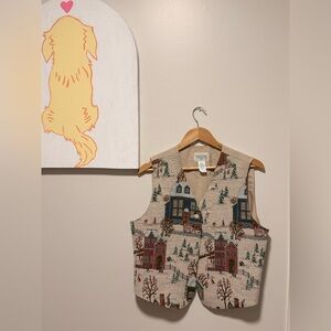 Northern Traditions Beige holiday vest